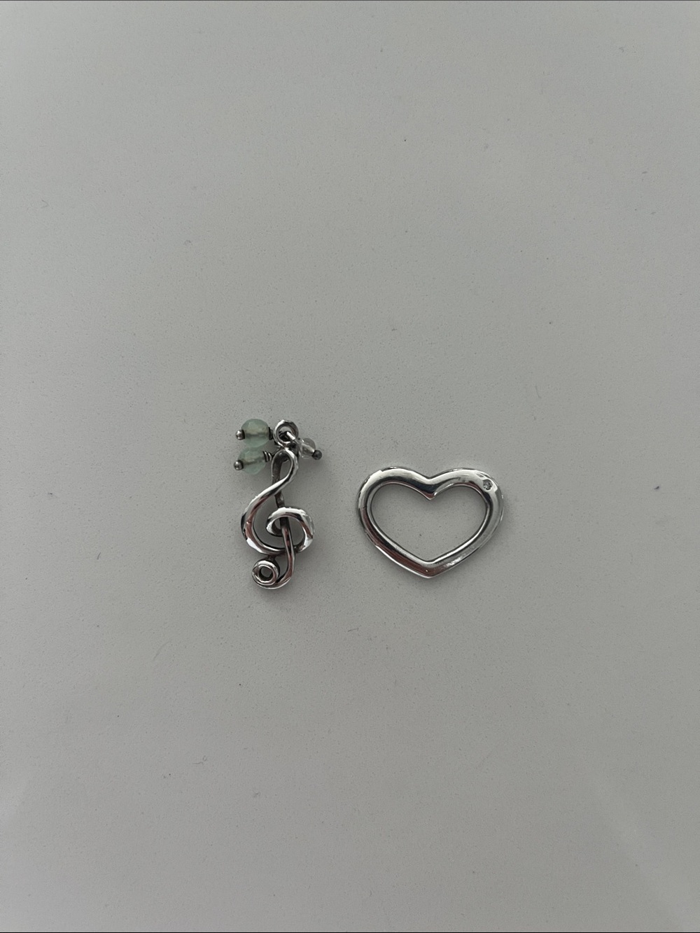 Silver necklace pendants